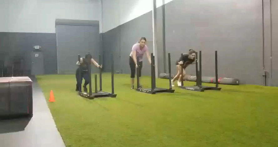 Sam Rodriguez Sled Push